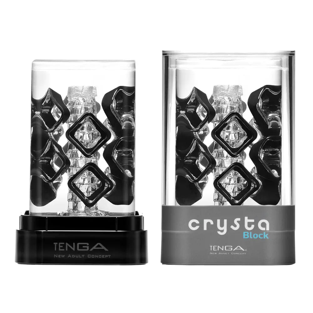 TENGA • ㊚ 【衝擊快感！冰磚】TENGA CRYSTA BLOCK 飛機杯 | 全方位的硬實方塊，帶來衝擊快感！