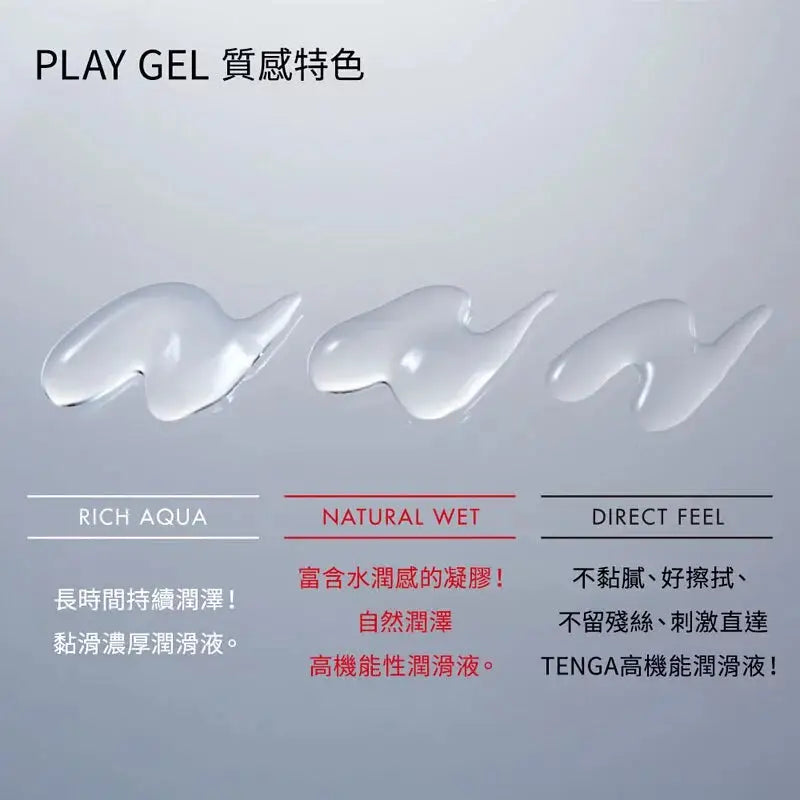 TENGA • ㊚ 【刺激黑】TENGA PLAY GEL DIRECT FEEL 水性潤滑劑 160ml |